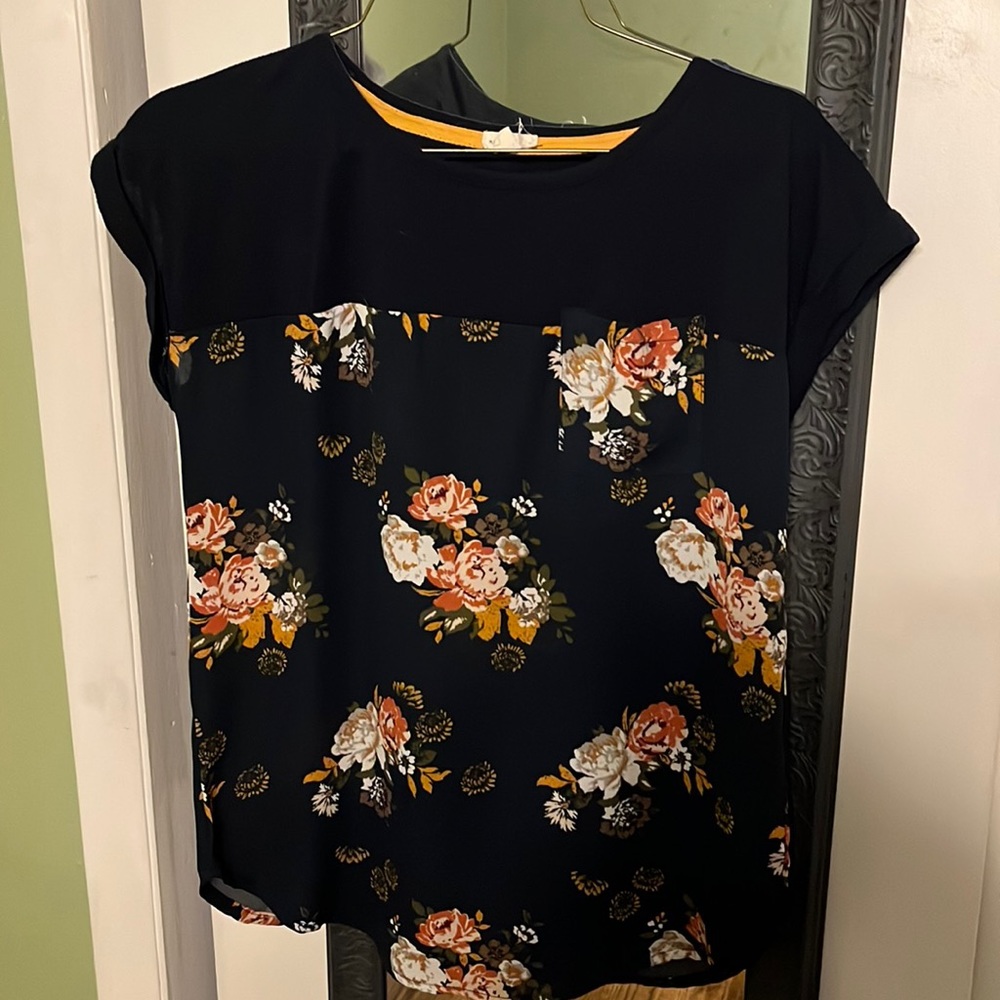 Navy blue Mason Belle brand T-shirt - XS